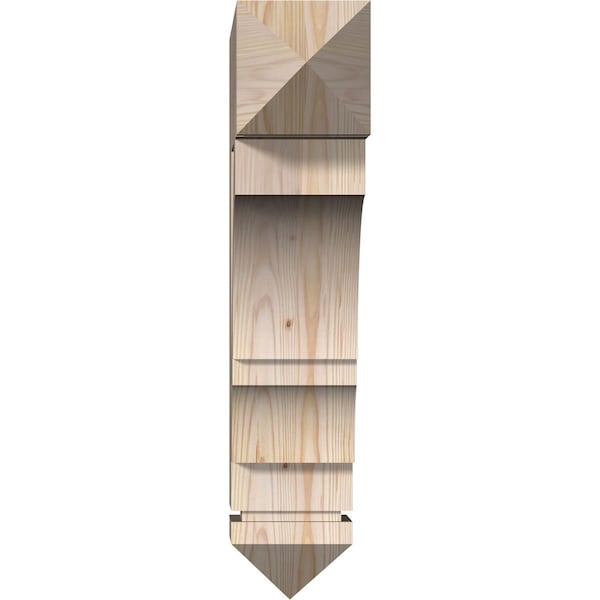 Balboa Arts & Crafts Smooth Bracket, Douglas Fir, 5 1/2W X 22D X 26H